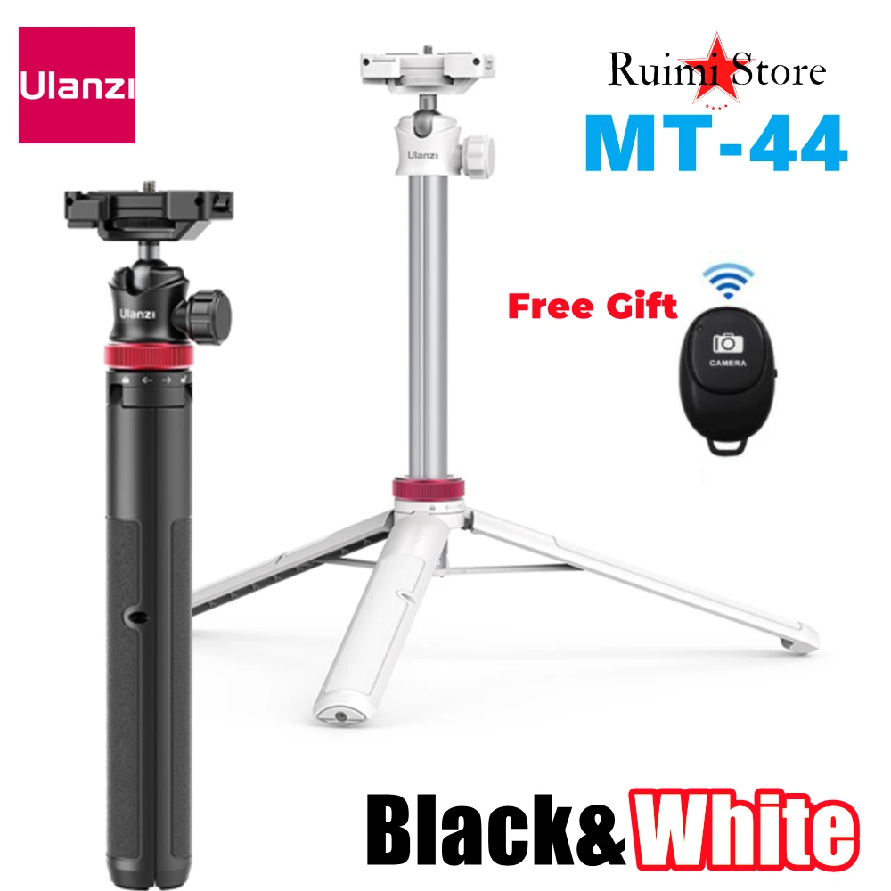 

Ulanzi MT-44 Extend Tripod for DSLR Camera Phone Vlog Tripods With Cold Shoe Phone Mount Holder for Microphone LED Light