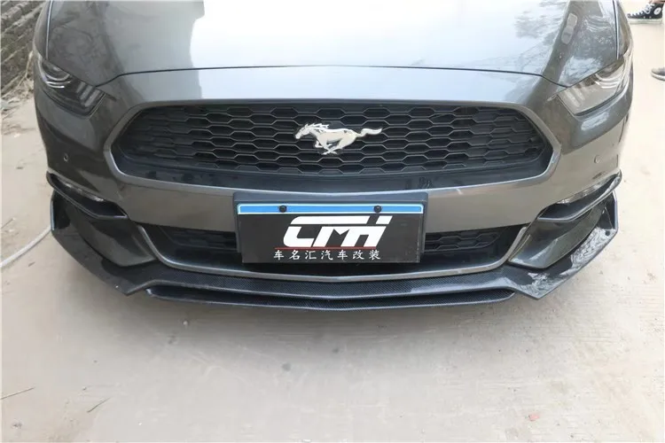Для Ford Mustang 2015 2016 2017 Настоящее углеродное волокно для автомобильного переднего