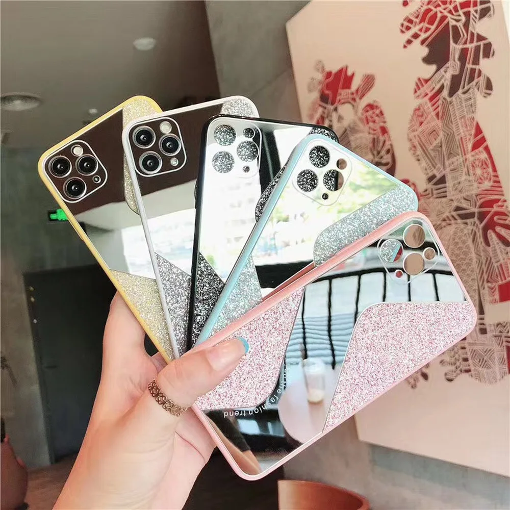 Новые зеркальные поликарбонатные блестящие чехлы для iphone 11 Pro MAX XS XR X SE яркие