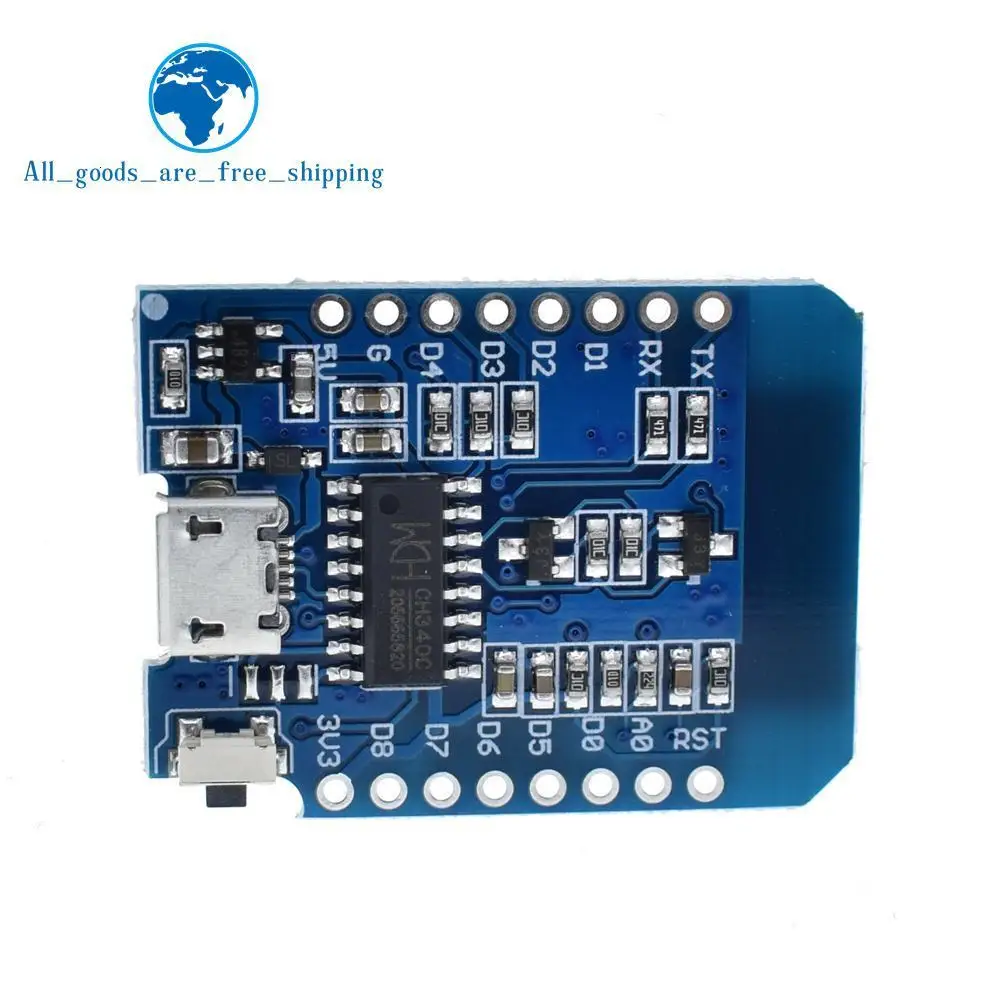 ESP8266 ESP-12 ESP12 WeMos D1 Мини-модуль Wemos D1 Мини WiFi макетная плата Micro USB 3,3 В на основе ESP-8266EX 11 цифровых контактов