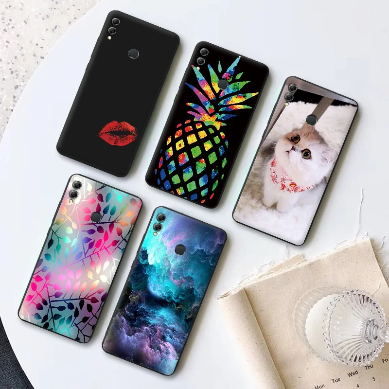 Мягкий силиконовый чехол из ТПУ для Huawei Honor 8X матовый телефона 8 8C JSN AL00 черный