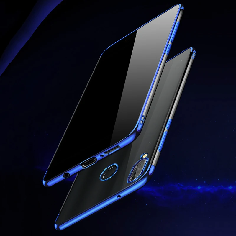 Роскошный Ультратонкий Прозрачный мягкий силиконовый чехол из ТПУ с покрытием