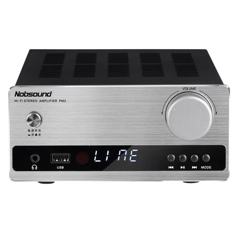 Цифровой Hi Fi усилитель мощности 55 Вт * 2 Bluetooth 5 0 домашний мини высокой с USB