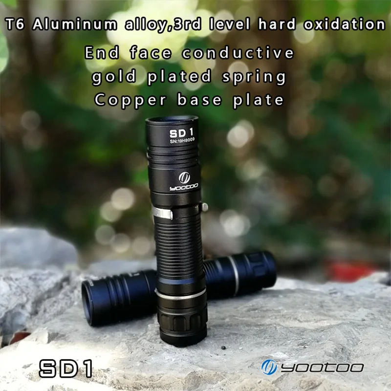 Yootoo новейший SD1 SST20 960 Люмен 4 режима 18650 светодиодный фонарик EDC уличный мини