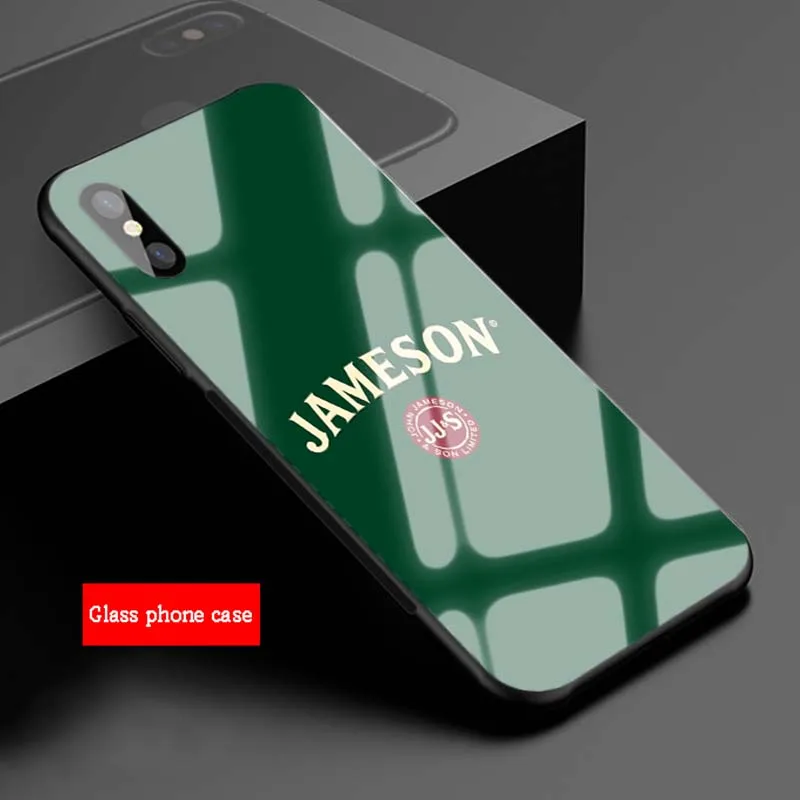 Jameson Irish Whiskey закаленное стекло телефон чехол для iPhone 6 6plus 7 7 plus 8 8plus 5 5S SE X XS XR XS Max