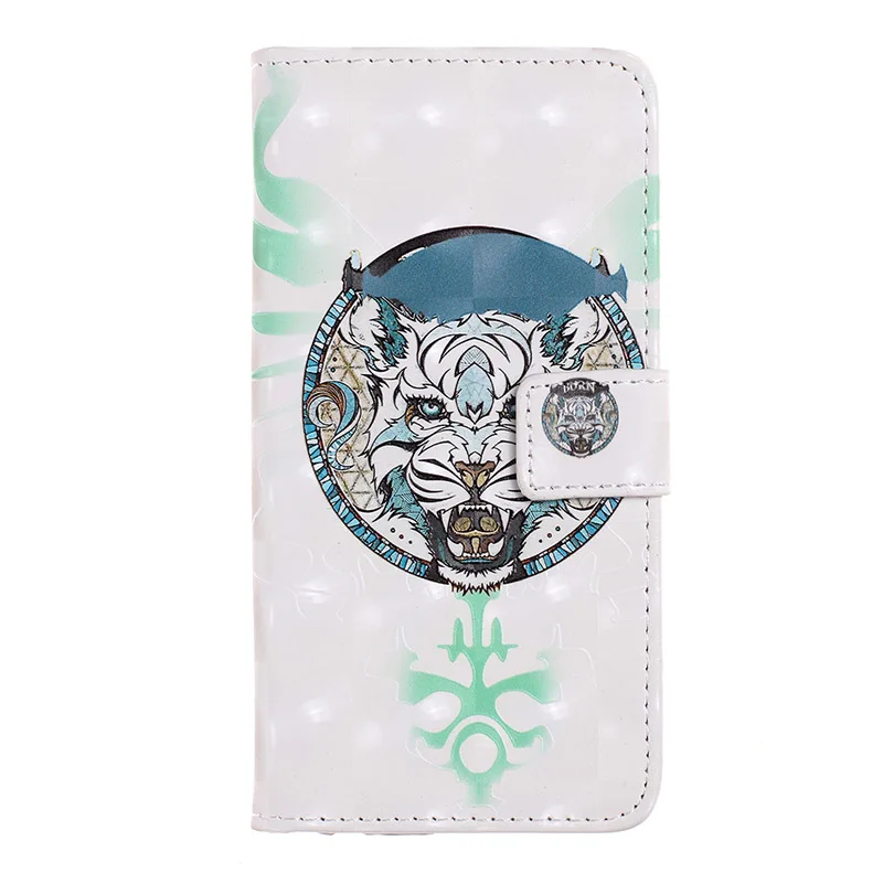 Cyan Tiger Head Для iPhone 11 Pro Max кошелек кожаный чехол Роскошный чехол для iPhone X XR XS Max 8 7 6 S 6 S Plus 5S SE слот для карт чехол Сумки - Цвет: Cyan Tiger Head