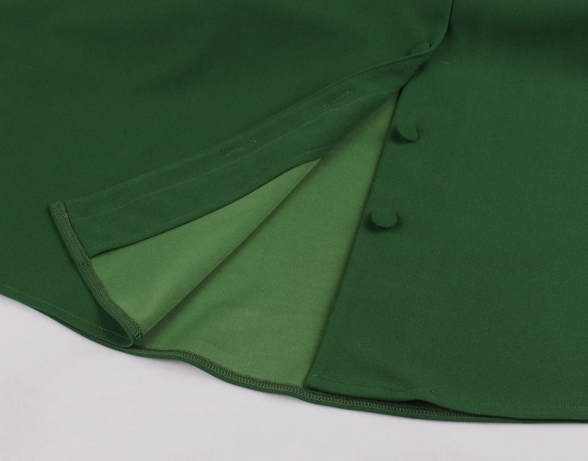 

MIGAZURE Women Vintage Style Bowknot 50'S 60'S Swing Pinup Retro Elegant Green Housewife Christmas Party Ball Fashion Dress