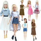 Модный наряд для куклы с обувью свидания повседневная одежда аксессуары для кукольного домика Повседневная Одежда для куклы Барби детская игрушка