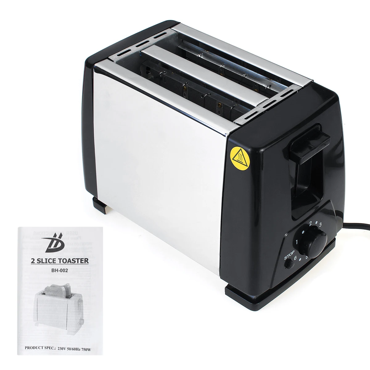 

750W 220V Toaster Bread Toasters oven baking kitchen appliances toast machine breakfast sandwich fast safety maker
