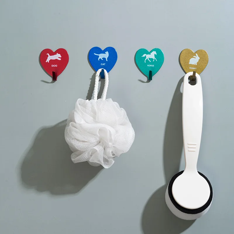 

Творческий с милым мультяшным рисунком кованого железа ключ крюк одежда Umbrella шляпа крюк сильный ванная комната вискоза украшение на стену ...