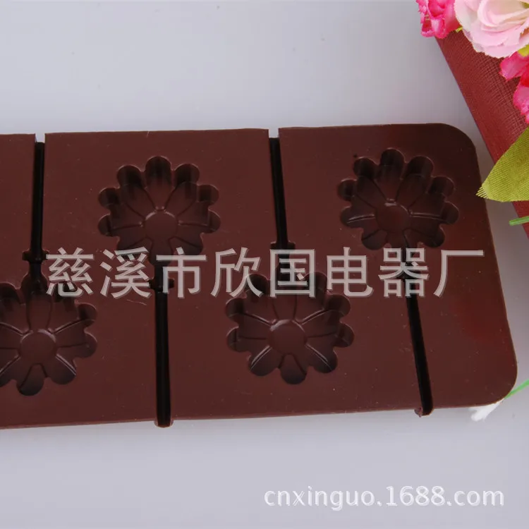 Маргаритка Подсолнух шоколад поп леденец на палочке Плесень противень для