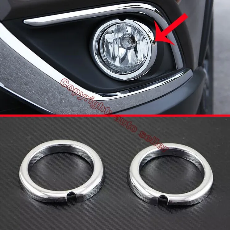 ABS Хром передний противотуманный светильник крышка лампы Отделка молдинг ободок