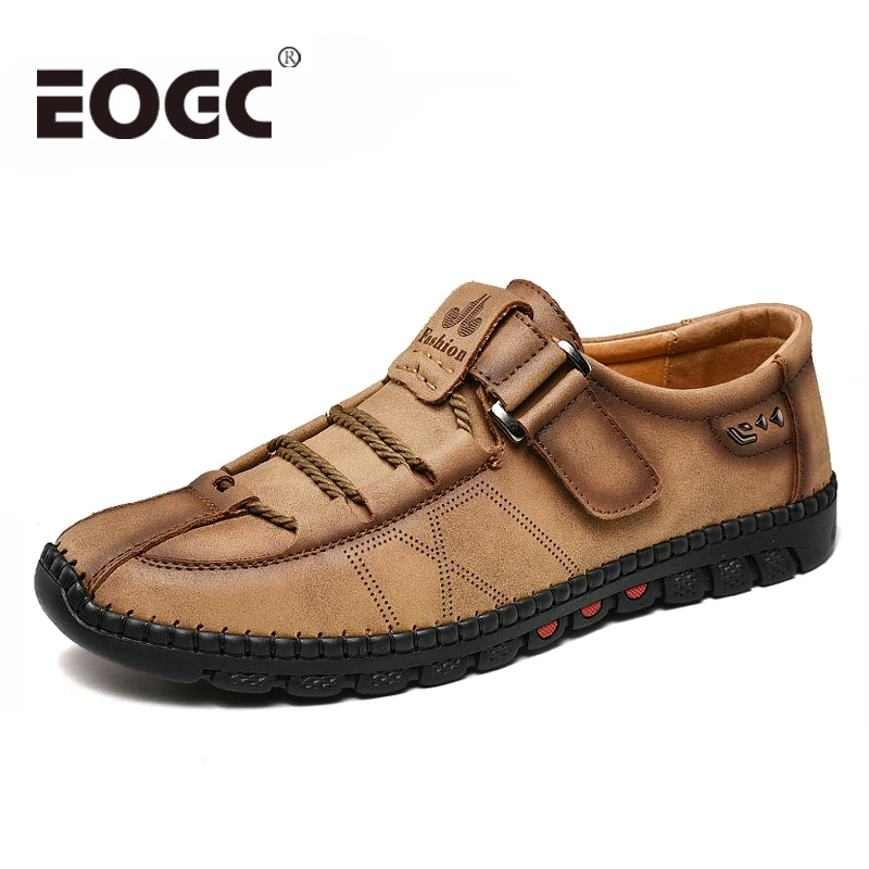 Size 47 Cow Split Leather shoes Men Casual Shoes Handmade men Loafers Autumn Moccasins zapatos de hombre | Обувь