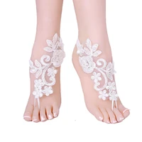 bridal lace anklets foot showcase the beach toes feet decorated with lace foot ring foot decorated anklets new