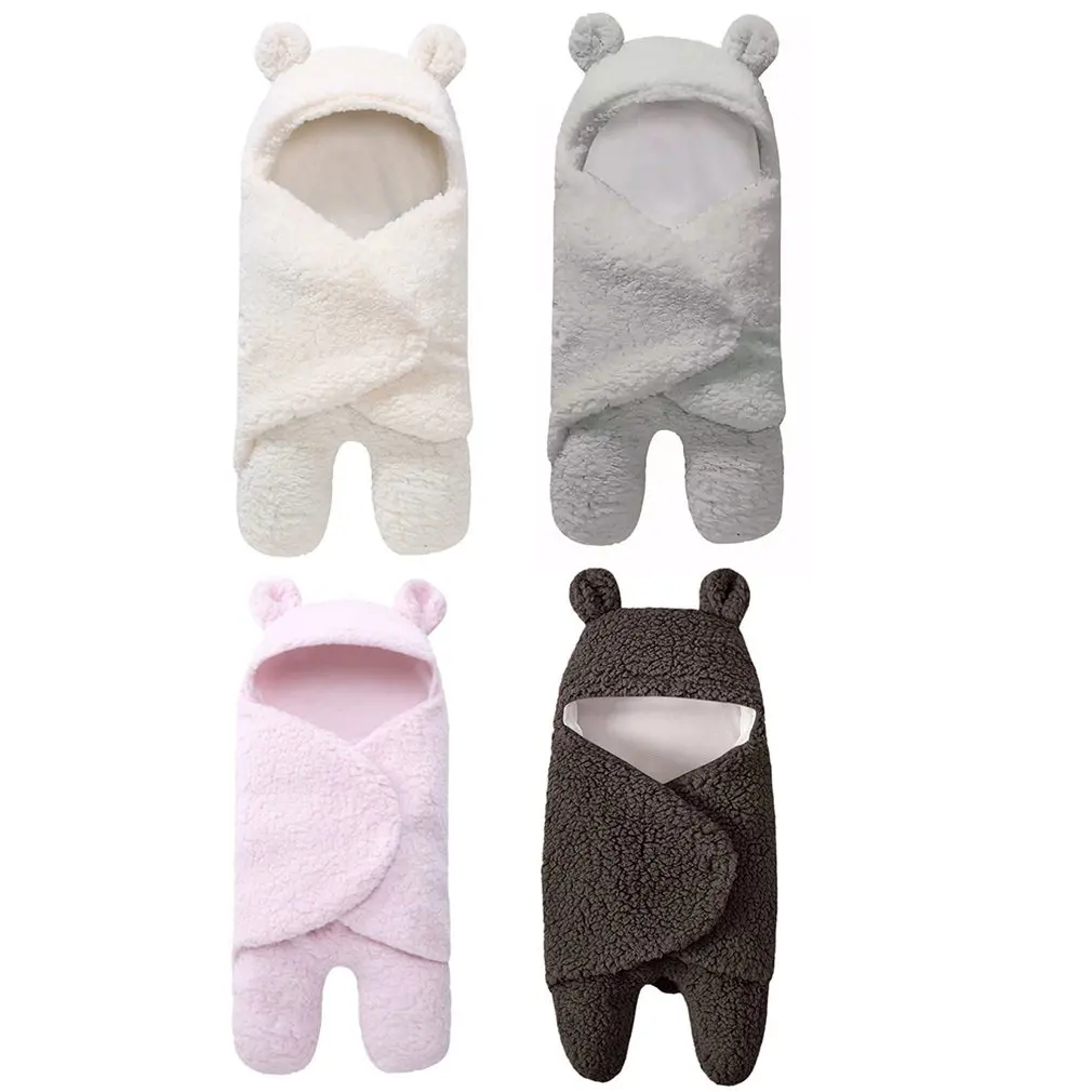 

Autumn And Winter Baby Sleeping Bag Newborn Split Leg Package Warm And Comfortable Baby Plus Velvet Quilt