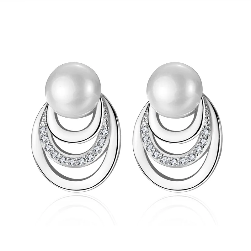 Серьги из серебра 925 пробы с жемчугом модная новинка в Корейском стиле для женщин
