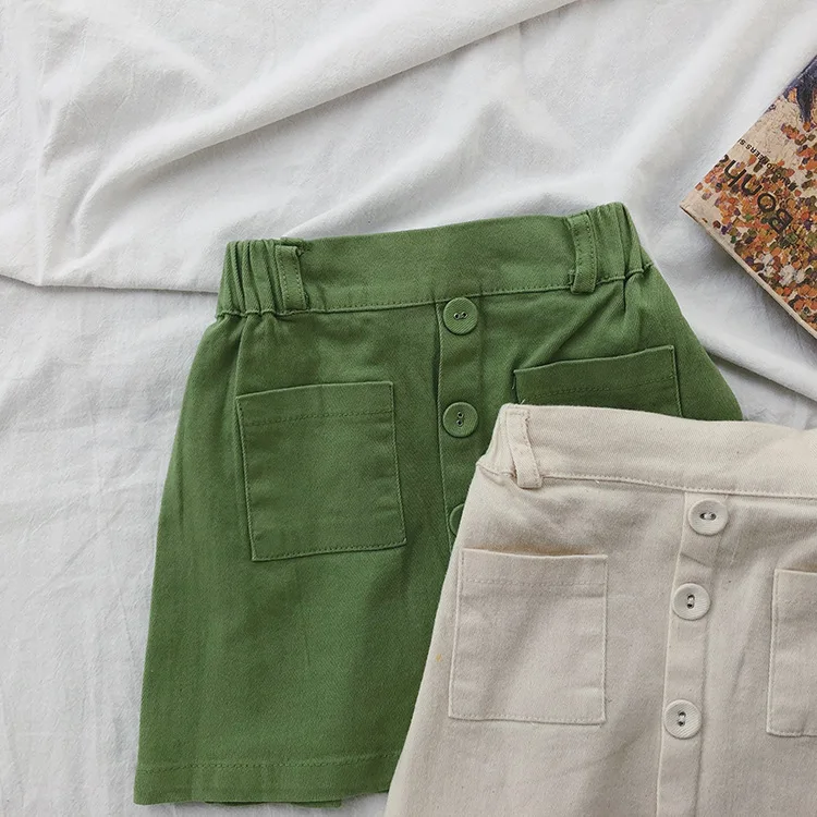 Осенние милые однотонные модные юбки для девочек Базовая мини юбка маленьких От 1