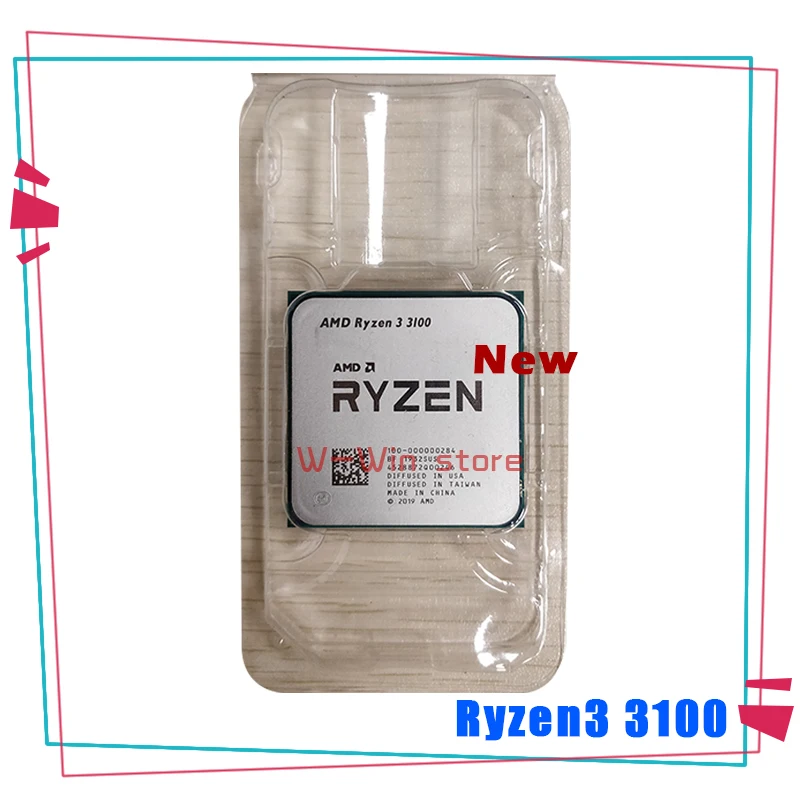 AMD Ryzen 3 3100 R3 6 ГГц четырехъядерный восьмипоточный процессор 65 Вт L3 = 16M 100 000000284