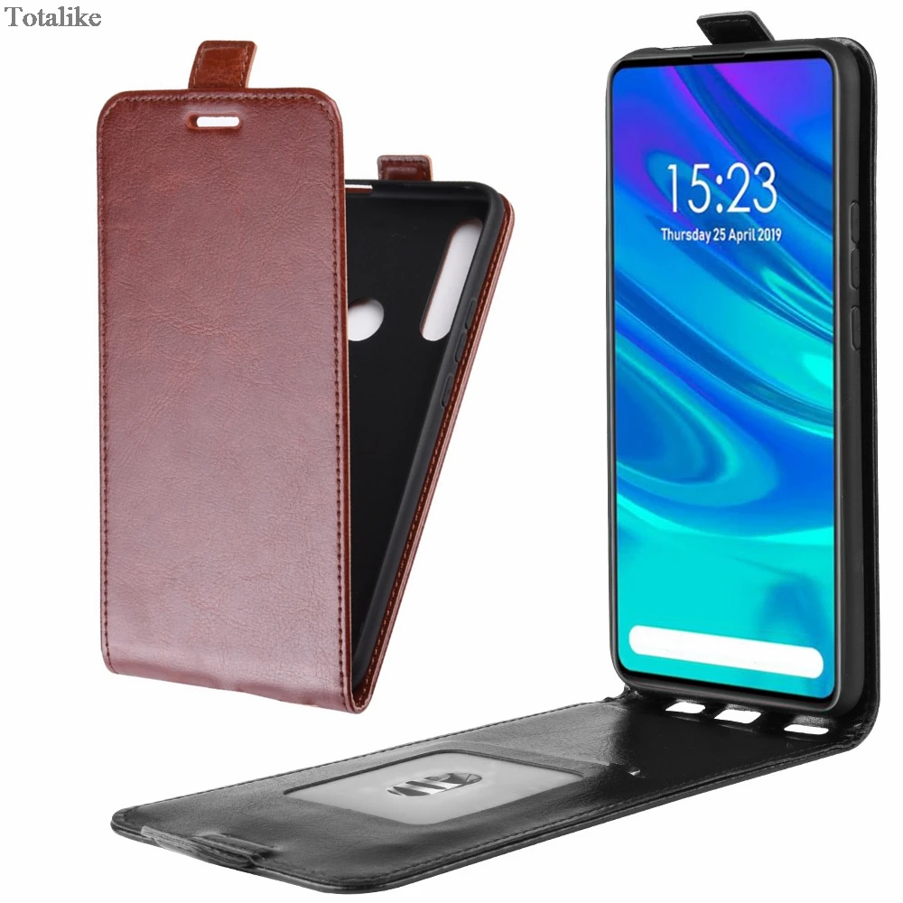 

Business Style leather phone case for Huawei Honor 9X (Fingerprint) Magnetic button flip Cover Protective Phone Bag Case
