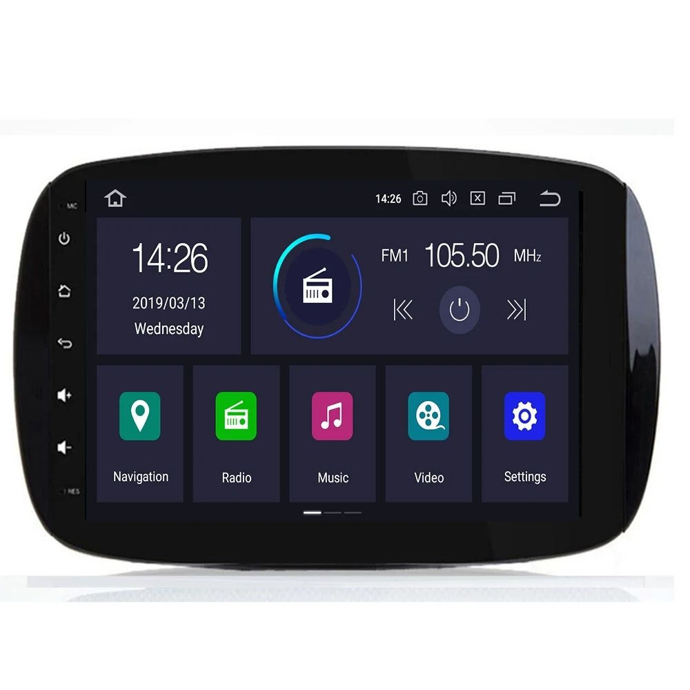 IPS DSP 8 ядер 4G RAM Android10 Автомобильный мультимедийный dvd GPS Авторадио для Mercedes/Benz Smart