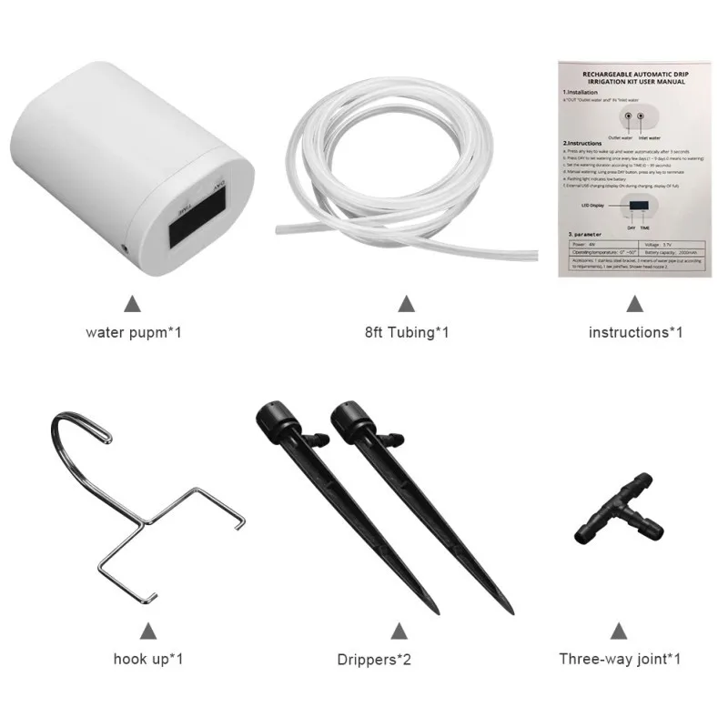 DIY автоматический набор капельного орошения система самополива с таймером и USB