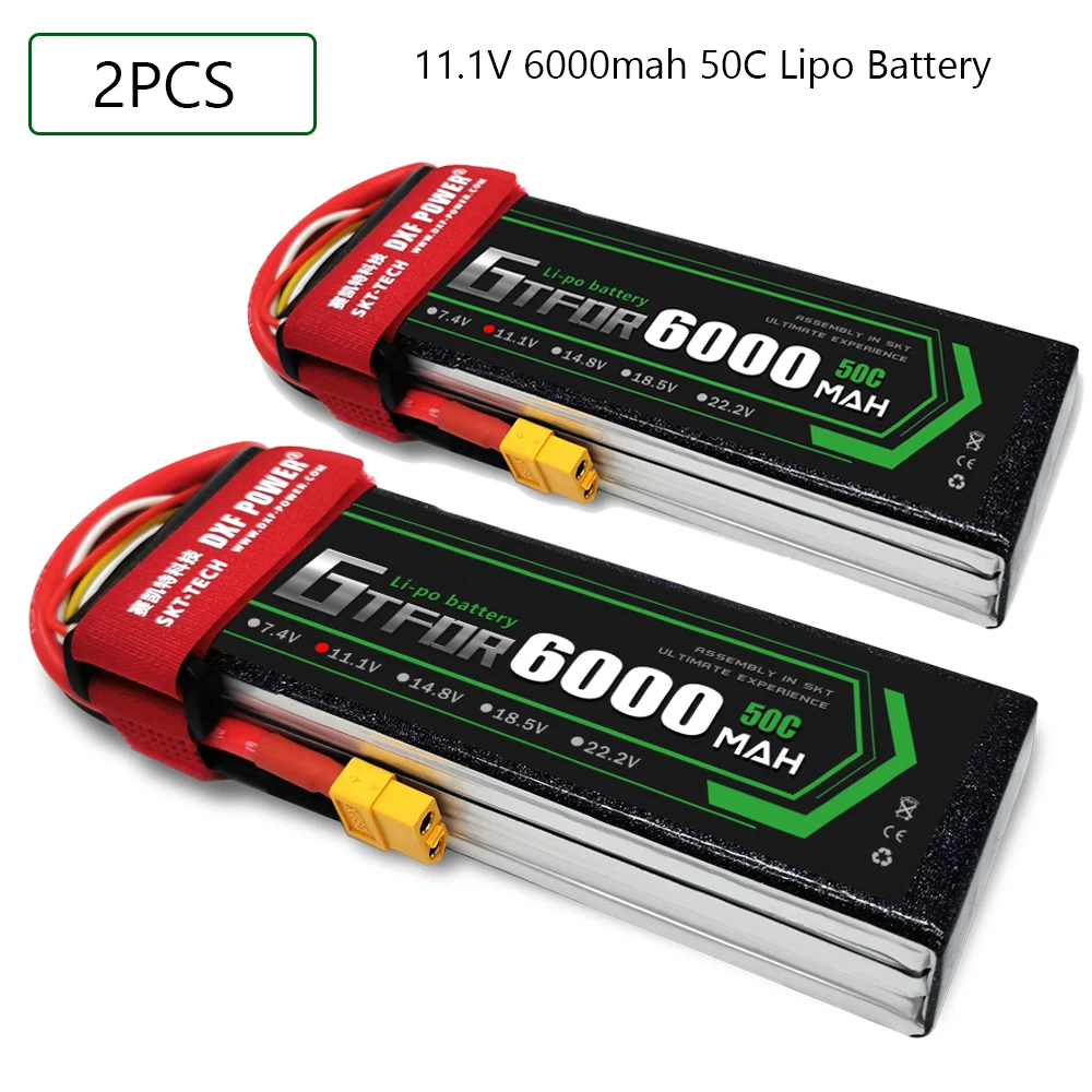 GTFDR 3S 11,1 V 6000mah 50C-100C Lipo батарея 3S XT60 T Deans XT90 EC5 для FPV Дрон самолет автомобиль гоночный Грузовик Лодка RC запчасти