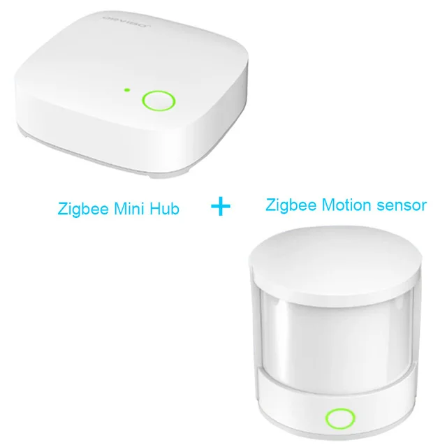mini hubmotionsensor Orvibo Zigbee Беспроводной умный Комплект охранной сигнализации умный минихаб WiFi IP Webcam датчик двери окна датчик движения приложение управление - Цвет: mini hubmotionsensor