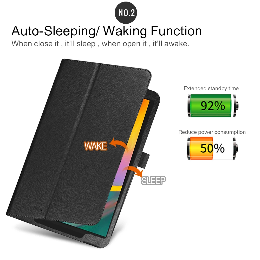 Вращающийся на 360 градусов чехол из искусственной кожи для Samsung Galaxy Tab A 8 0 2019 T290 T295