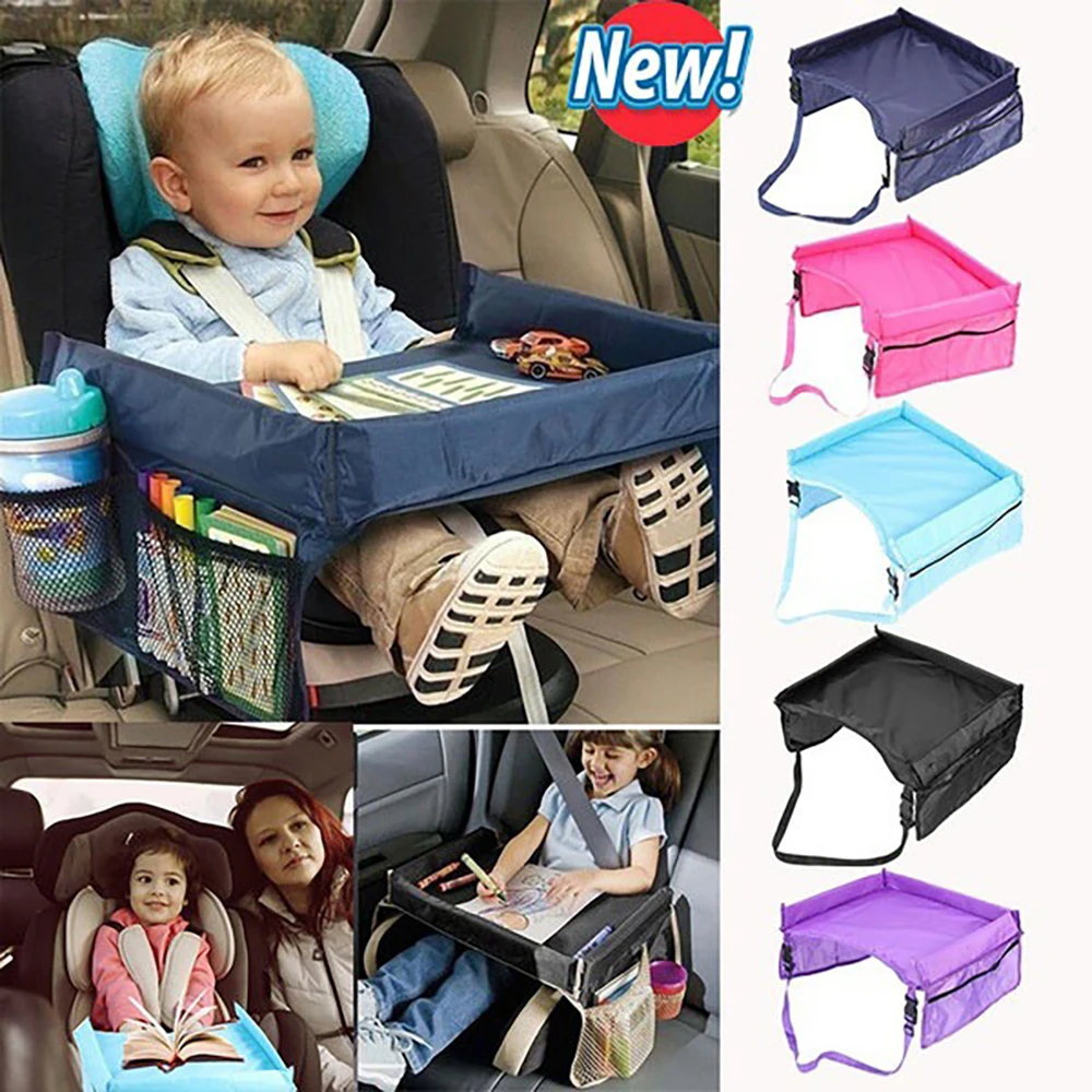 Baby Car Seat Organizer Tray Stroller Kids Toy Food Holder Desk Waterproof Children Portable Table For Child Storage | Автомобили и