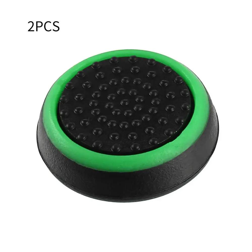 black and green 2 шт./лот, игровой аксессуар, защитный чехол, силиконовая ручка для большого пальца, колпачки для PS4/3 для Xbox 360/для Xbox one, игровые контроллеры - Цвет: black and green