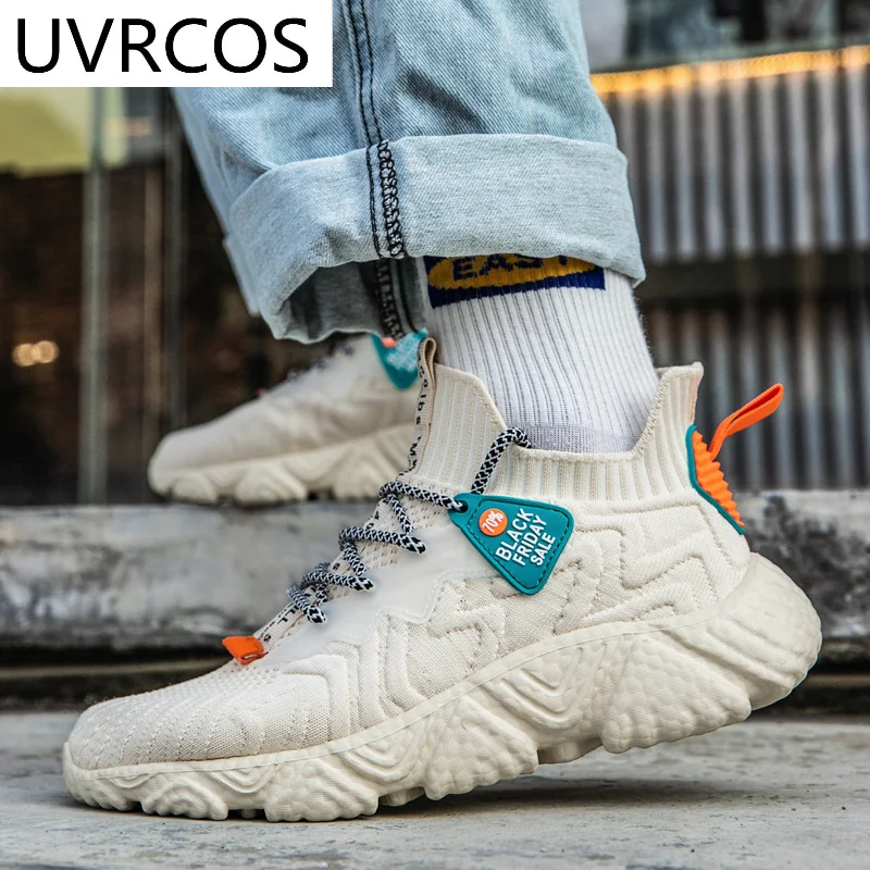 

NEW Breathable White Shoes for Men Casual Sneakers Comfortable Platform Shoes Trend Student Running Shoe Lace Up Casual Shoes