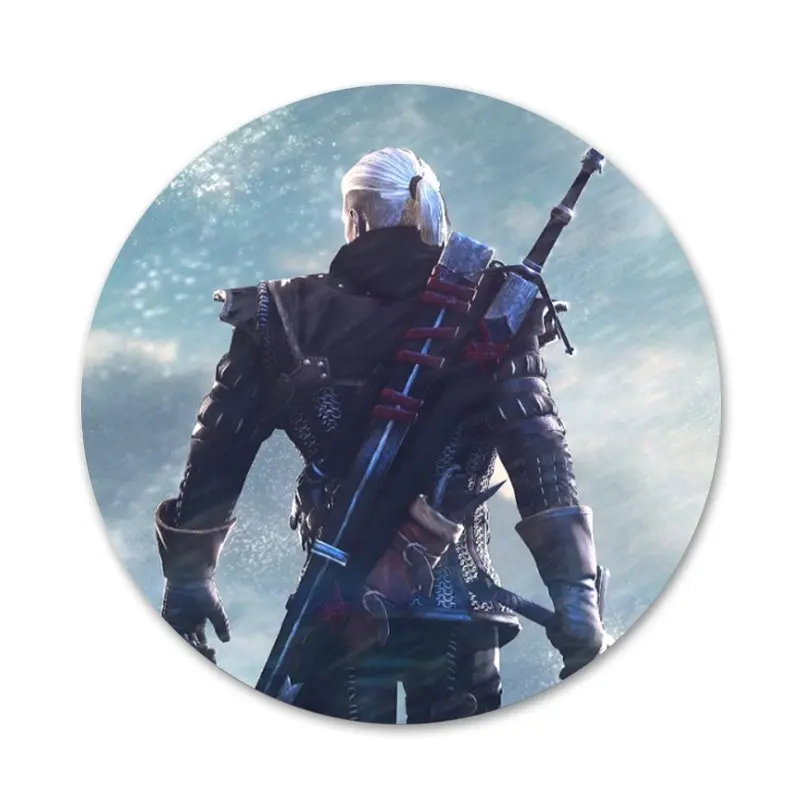 Cool game Witchers Badge Brooch Pin Accessories For Clothes Backpack Decoration gift | Дом и сад