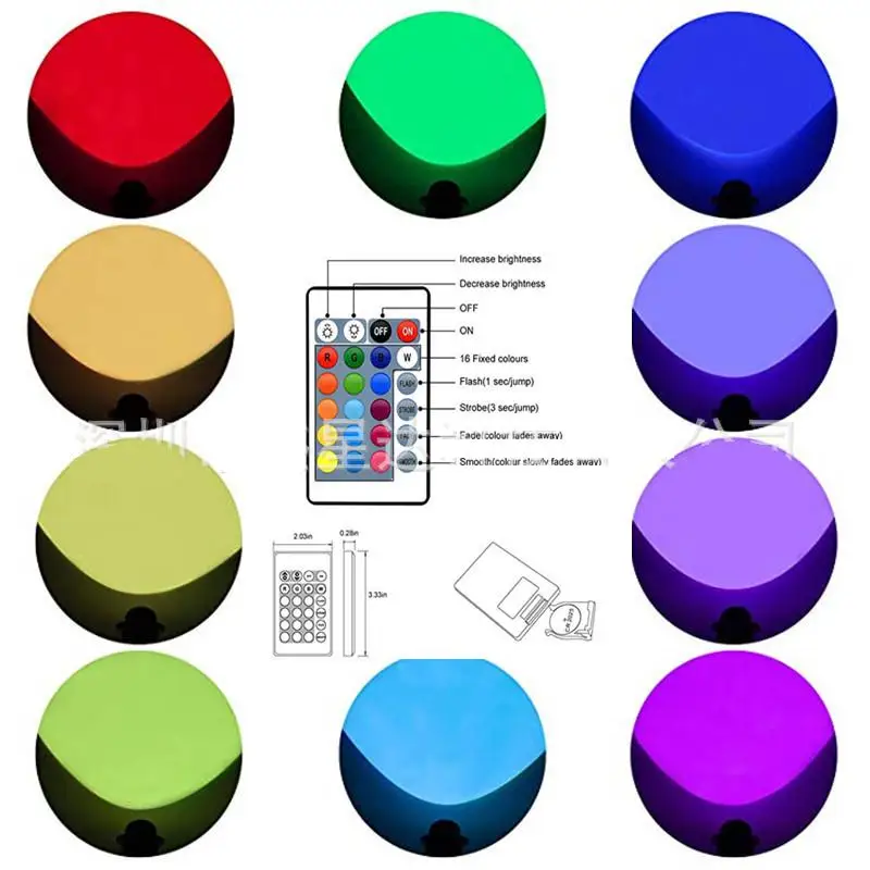 Светодиодный COB-светильник LumiParty с шипами водонепроницаемый RGB светильник для