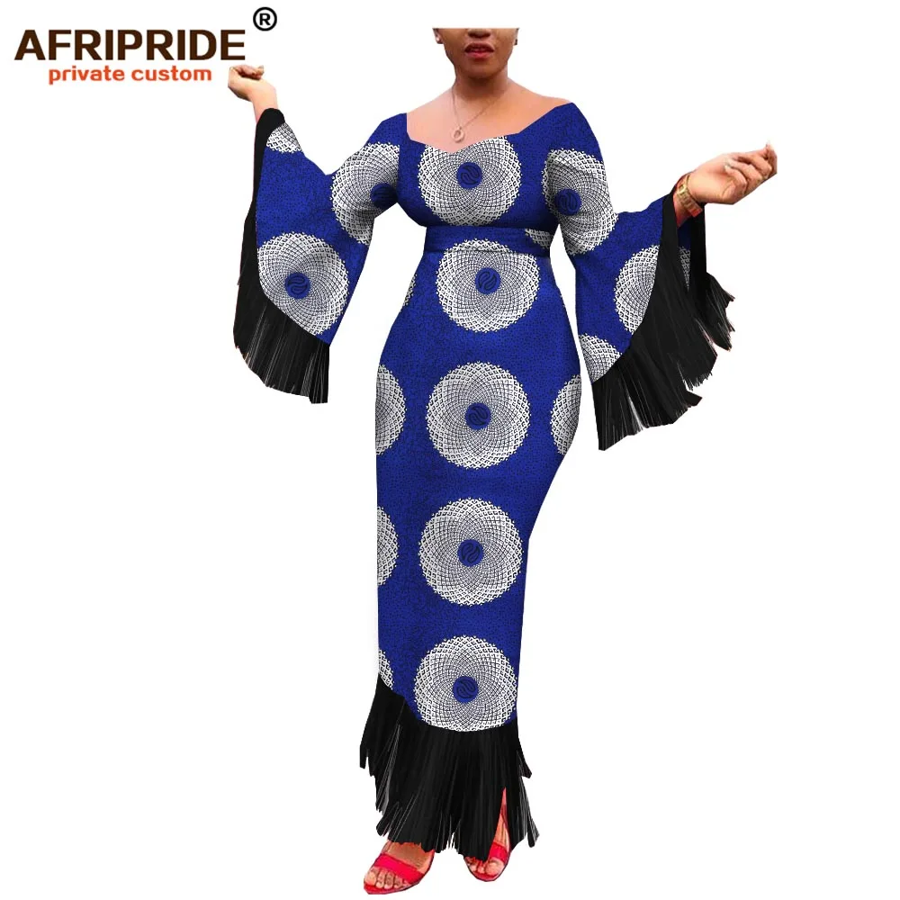 Африканские вечерние платья для женщин AFRIPRIDE индивидуальное женское хлопковое