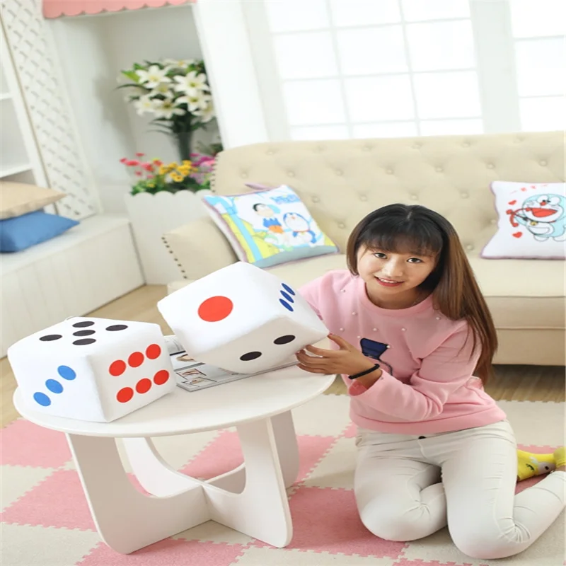 

10/20cm Creative Dice Cloth Soft Pillow Plush Toys Children's Activities Fun Games Dice Game Toys Party toys for Friend