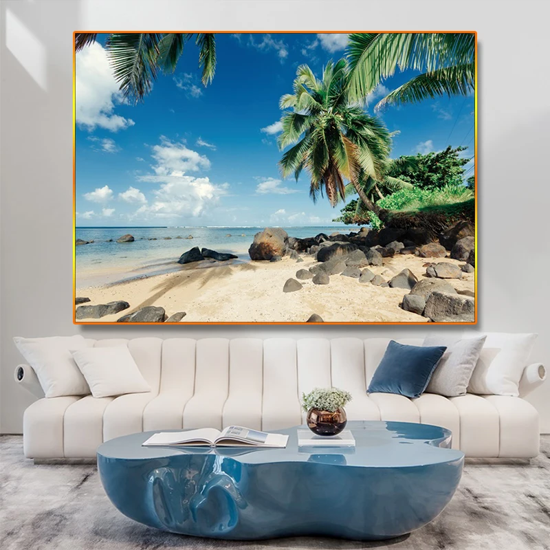 

Scandinavian Style Tropical Landscape Art Posters and Prints Canvas Painting Nordic Home Decoration Modern Decor Wall Picture
