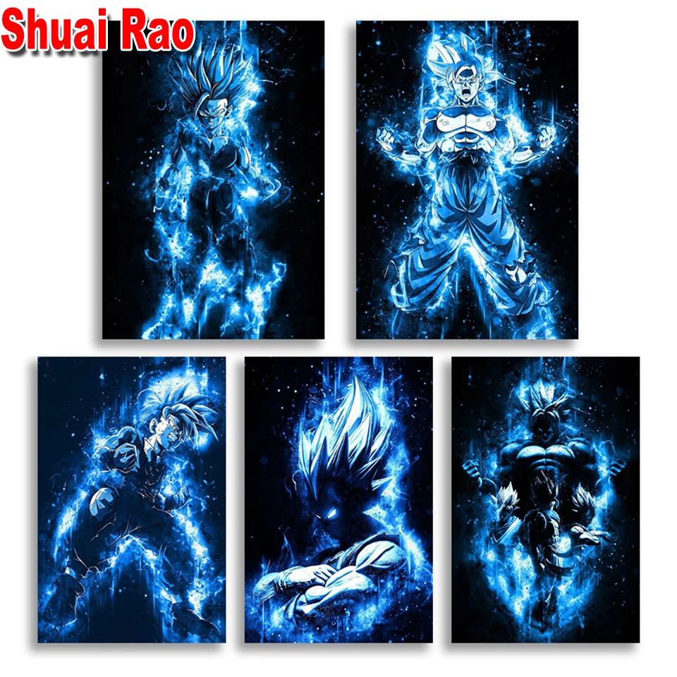 

5d diy Diamond Painting Dragon Japanese Anime Boy Full Square Round diamond embroidery mosaic,Family Children Room Decoration
