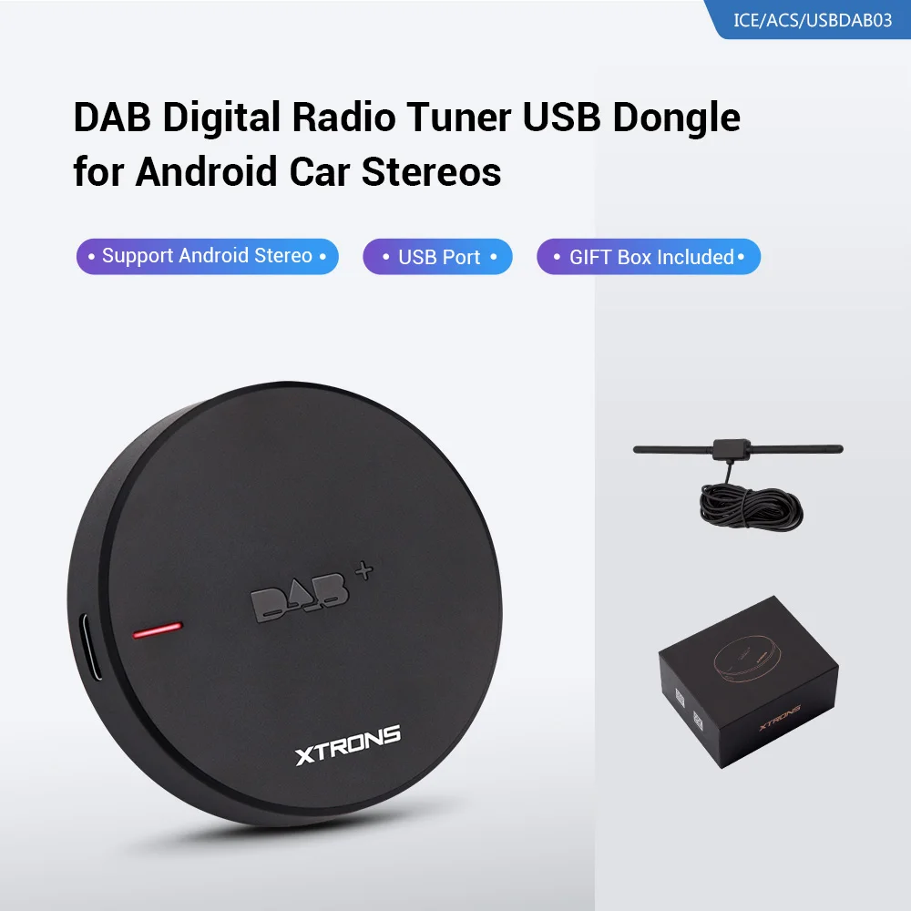XTRONS USBDAB03 USB цифровой DAB + радио тюнер приемник для Android Автомобильные