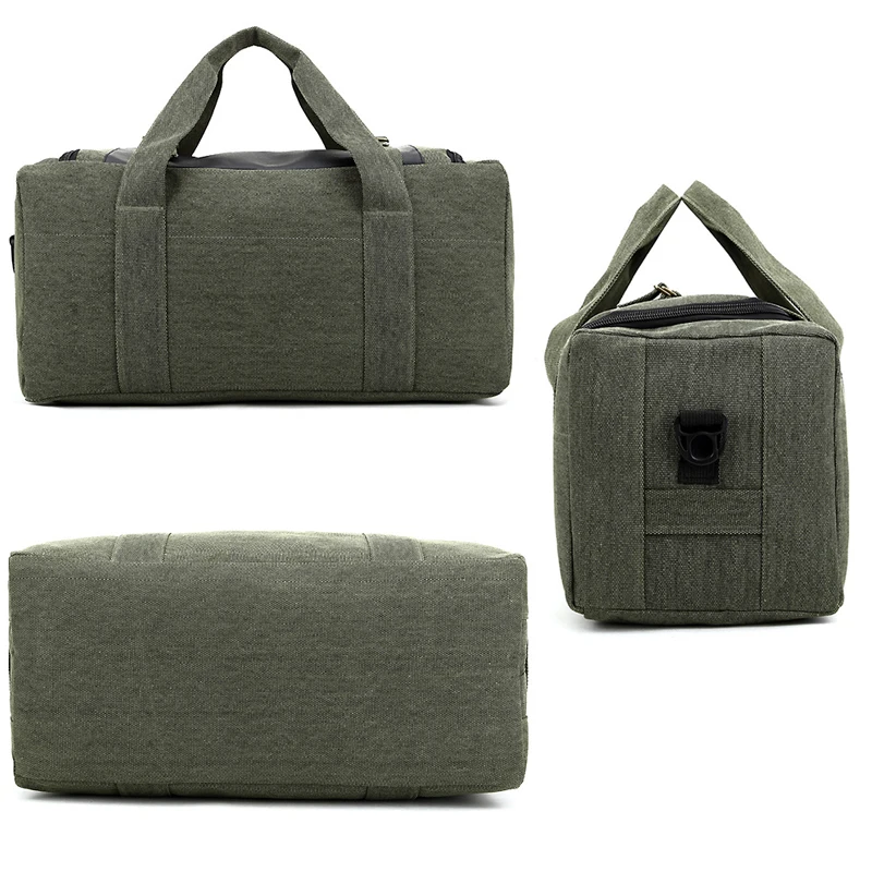 Мужская Холщовая Сумка для фитнеса спортивная сумка черного и коричневого цвета