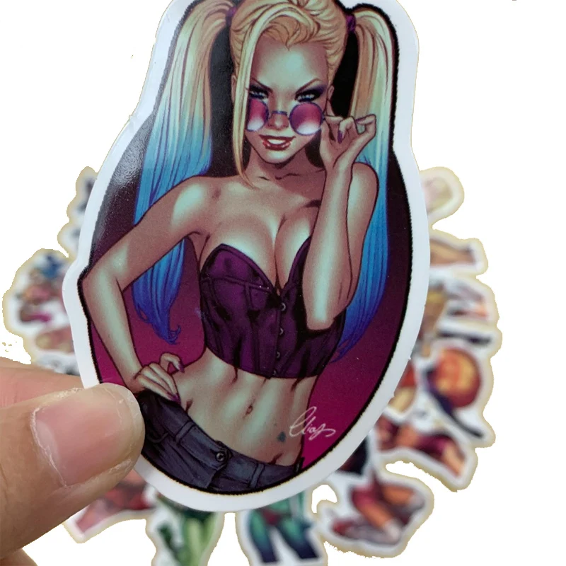 

50Pcs Devil Girl Stickers Personality Sexy Girls Sticker Waterproof Graffiti For Laptop Travel Case Fridge Sticker Gift