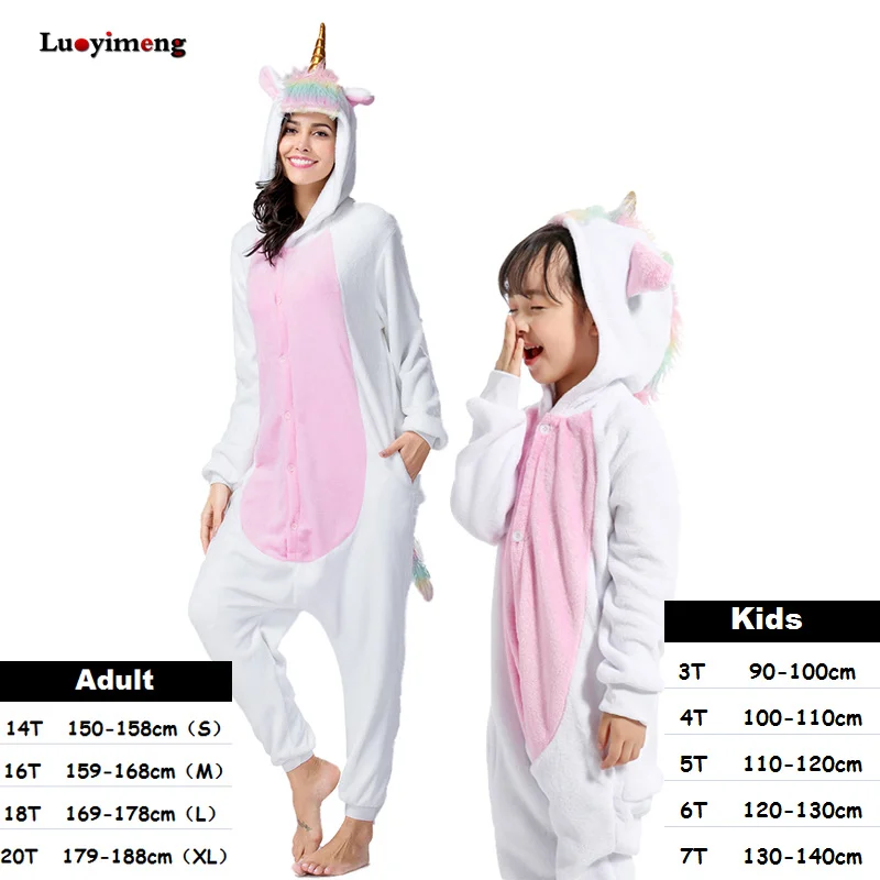 Детские пижамы со стежками с единорогом детская одежда для сна цельная Пижама