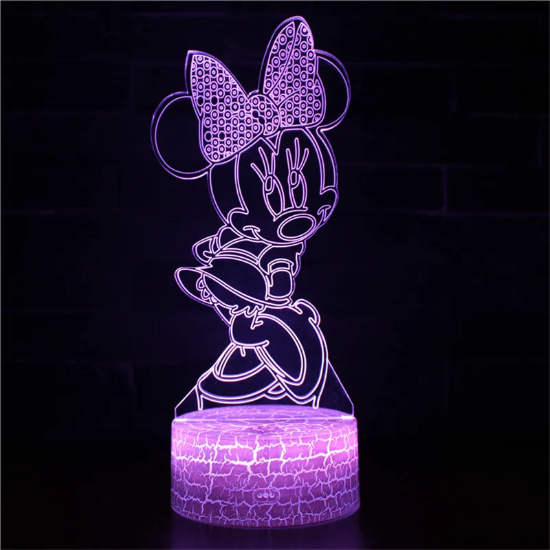 Disney в стиле Микки и Минни Маус Футболки с рисунком мышки из мультфильма Nightplamp