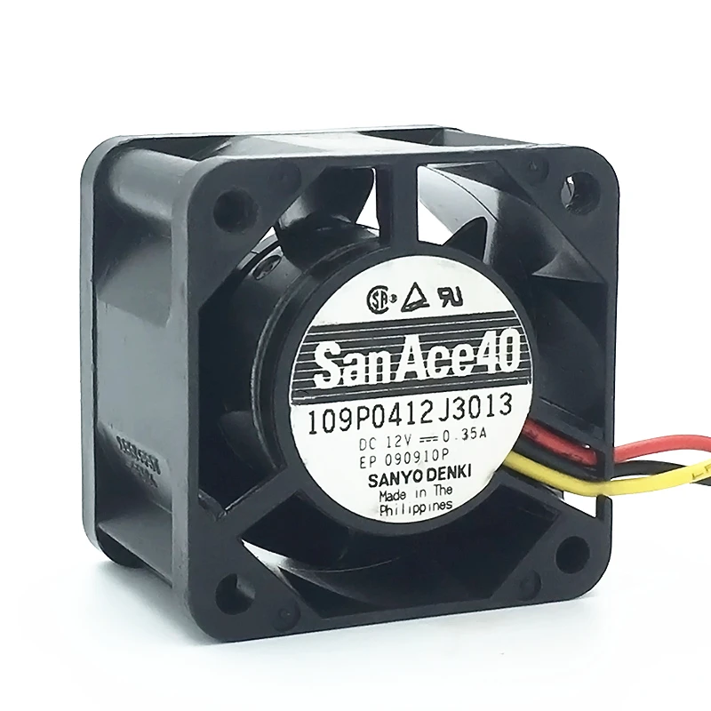 Кулер для сервера San Ace 40 SANYO 4028 40x40x28 мм 12 В 0 35 А корпус 109P0412J3013 с 3 контактами |