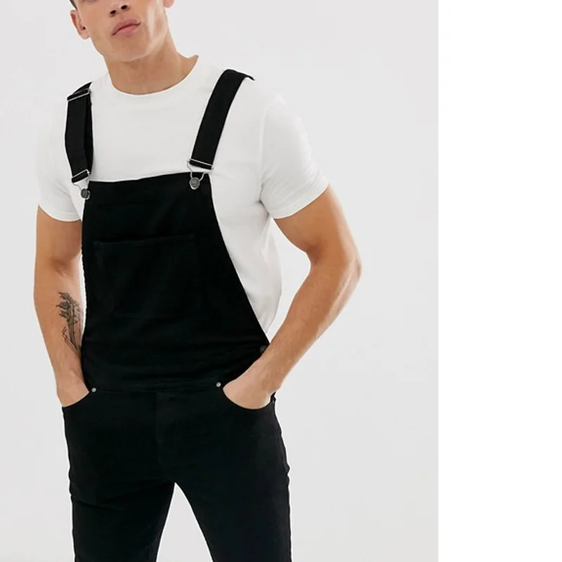 

express fashion men's denim overalls tear jeans and trousers