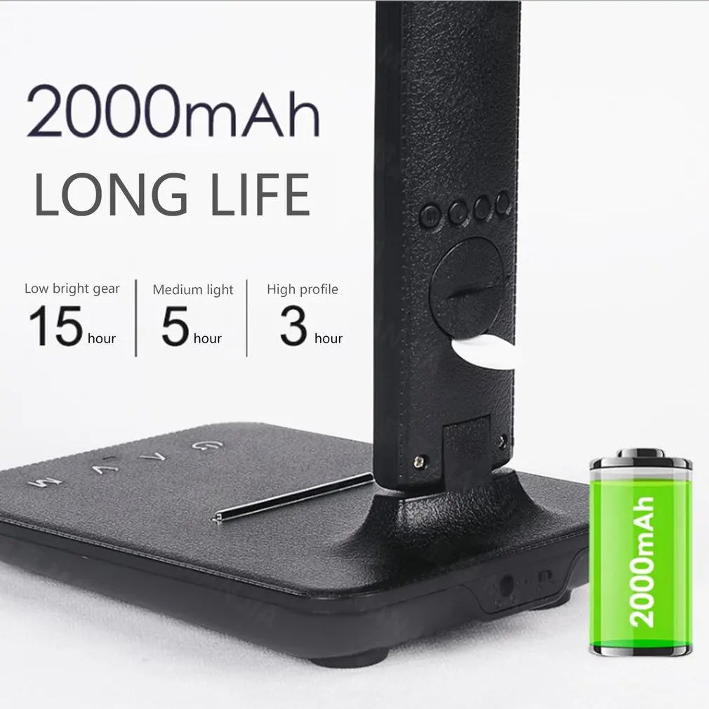 

TX26C Foldable 5W Multi-function USB Wireless Charging Eye Protection LED Light Desk Lamp Reading Light