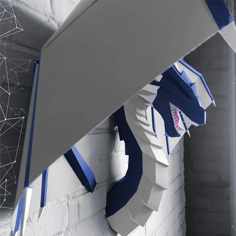 

Geometric 3D Three-Dimensional Gold Foil Model Constitutes DIY Handmade Wall Hanging Decor B88