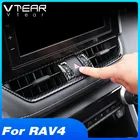 Vtear для тойота рав 4 Toyota RAV4, 2019, 2020 2021 , аксессуары для интерьера, центральная консоль, кондиционер, вентиляционное отверстие, крышка, отделка, запчасти для модификации автомобиля, автомобильные товары