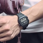 Часы Для мужчин Водонепроницаемый шок тонком каблуке в ретро-стиле с квадратным электронный Наручные часы мужской светодиодный спортивные цифровые часы с дисплеем для Для мужчин Montre Homme