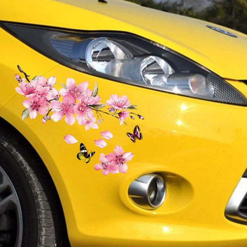 Виниловые наклейки на автомобиль вишневый цвет для женщин | Автомобили и