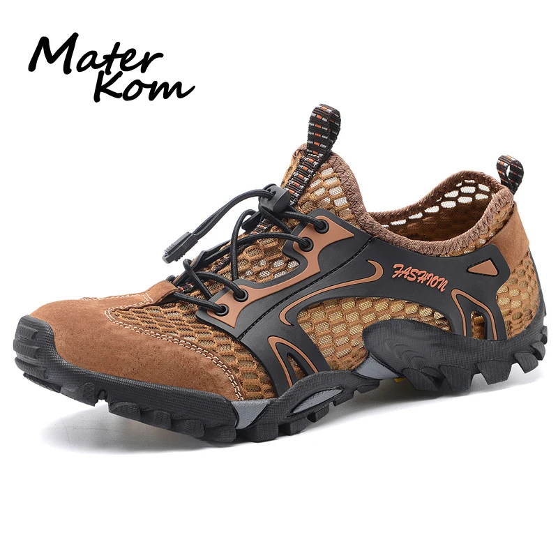 Уличная походная обувь для мужчин Треккинговая акваобувь водного спорта/дышащая